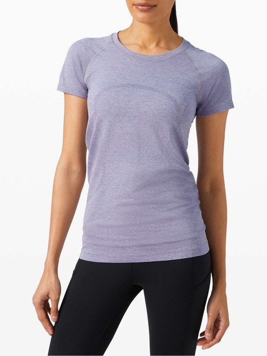 lululemon athletica Tops - Lululemon Women’s Swiftly Tech Short-Sleeve Shirt Mauve Purple, Relaxed Size 16